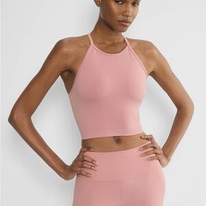 Aritzia Golden Tart Pink Sports Bra Workout Top Size Medium